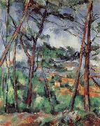 Paul Cezanne Lanscape near Aix-the Plain of the arc river oil painting reproduction